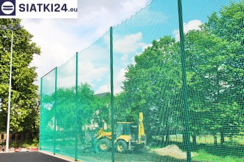 Siatki Wągrowiec - Zabezpieczenie za bramkami i trybun boiska piłkarskiego dla terenów Wągrowca